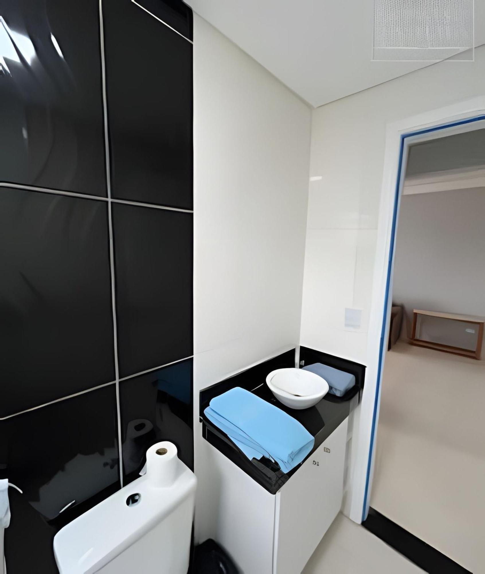 Apartamento Varanda E Churrasqueira Pe Na Areia Pg Praia Grande  Bagian luar foto